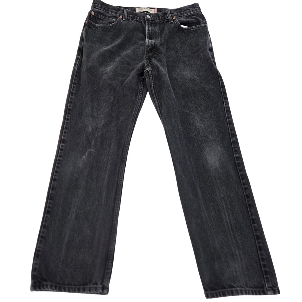 VINTAGE Levis 505 W34 L31 Black Faded Regular Fit 100% Cotton Grunge Y2K Thrash